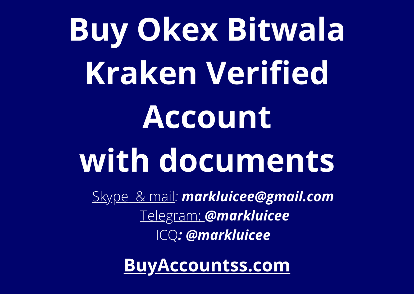 Buy Bitwala Okex Kraken Fully Verified Accounts - BuyAccountss