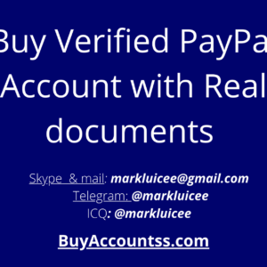 Buy Verified PayPal Account with Real documents